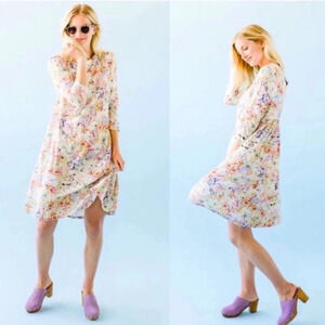 SONNET JAMES The Poppy Watercolor Floral Dress Size XS